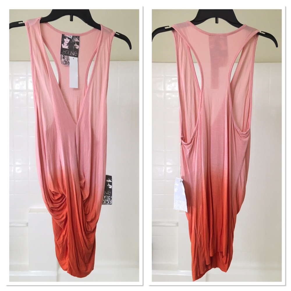 Young Fabulous and Broke Peach Ombré Top